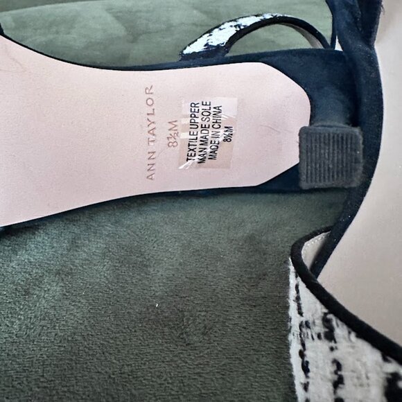 Ann Taylor Tweed and Suede Slingback Pumps - Picture 9 of 10